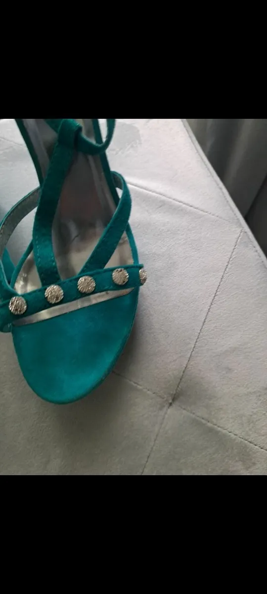 Ladies Turquoise sandals - Image 3