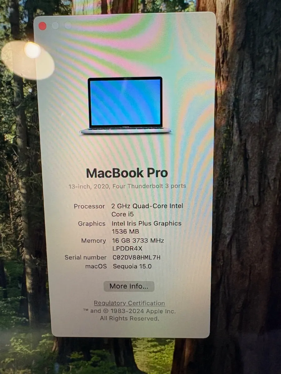 13 Apple MacBook Pro 2020 Touch Bar 16gb RAM/500GB - Image 3