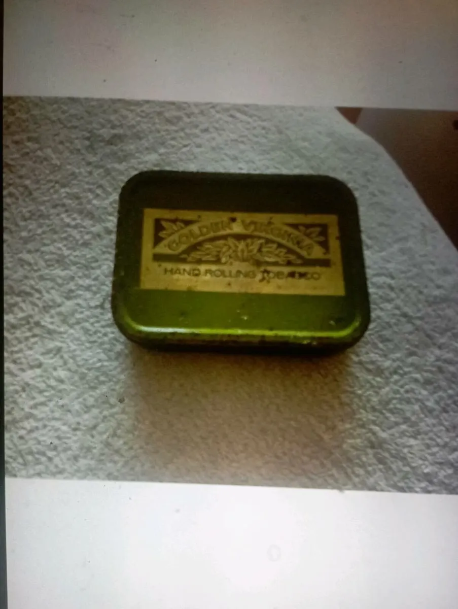 VINTAGE GOLDEN VIRGINIA HAND ROLLING TOBACCO TINS - Image 2