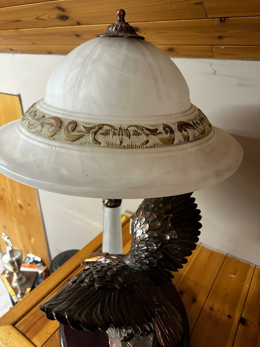 Bronze eagle lamp - Image 2