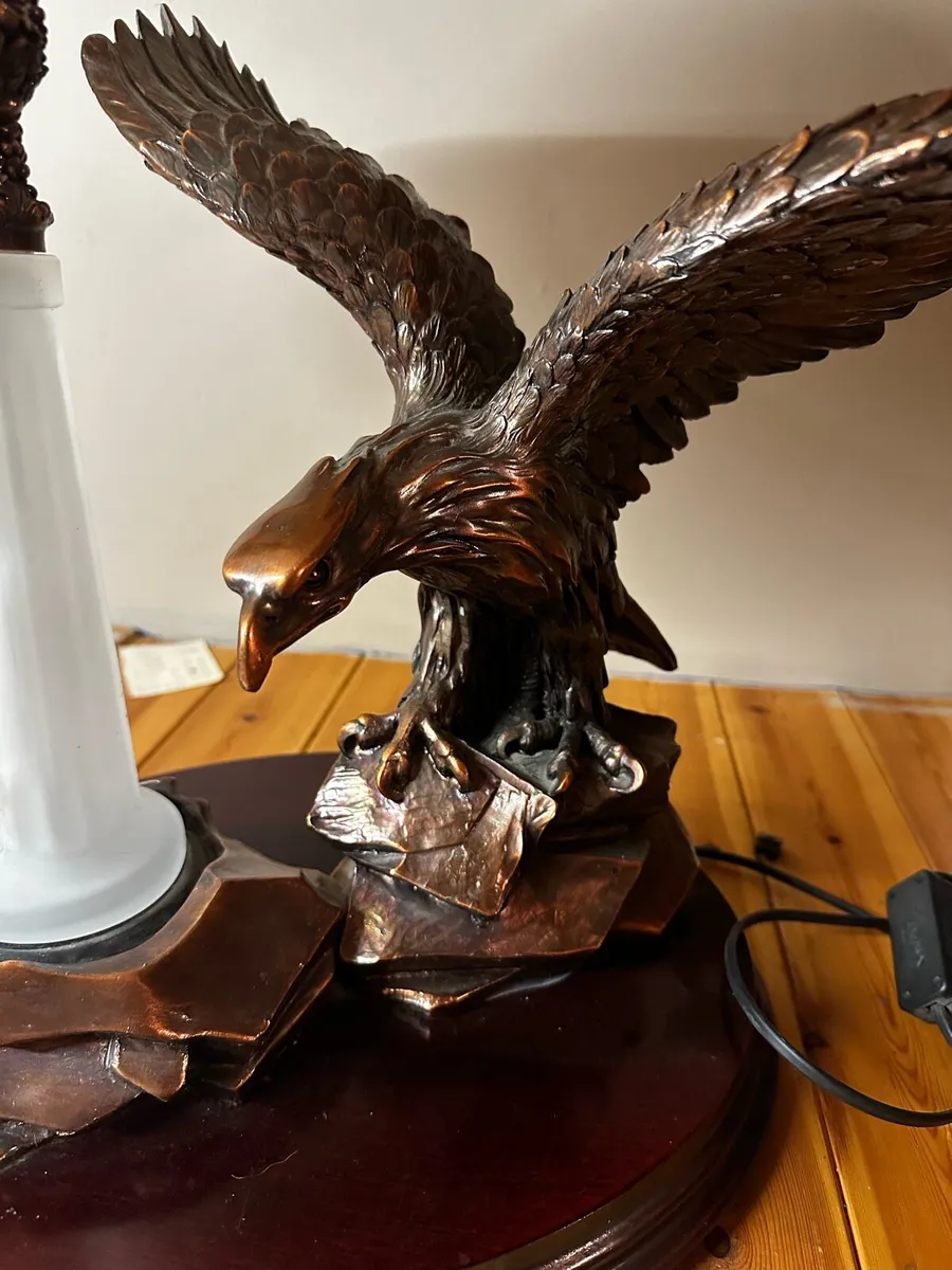 Bronze eagle lamp - Image 4