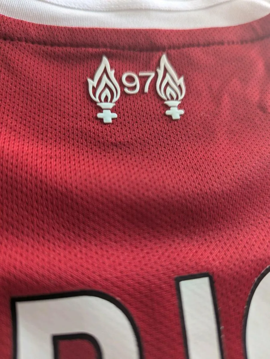 Rio Ngumoha official Liverpool signed Jersey - Image 4