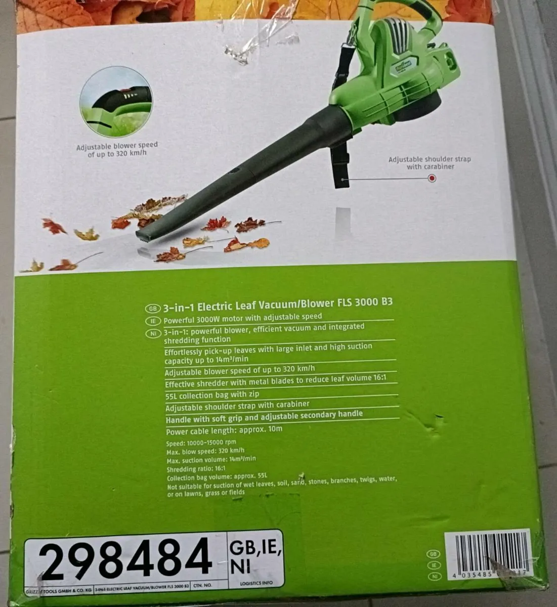 Electric Leaf Blower/ Vacuum/Shredder 3-in-1 - Image 4