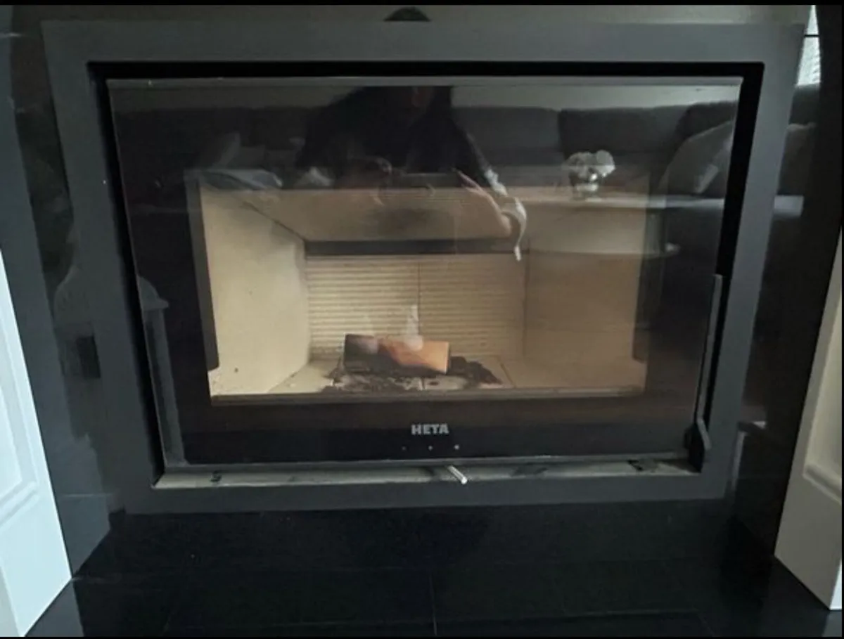 Marble Fireplace with Woodburning Stove - Image 3