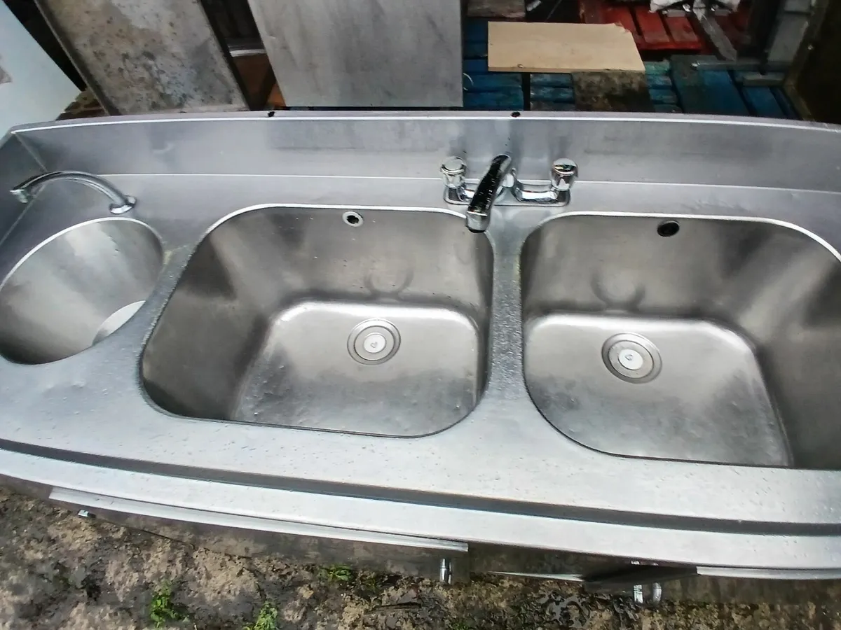Stainless steel table /sink unit delivered - Image 3