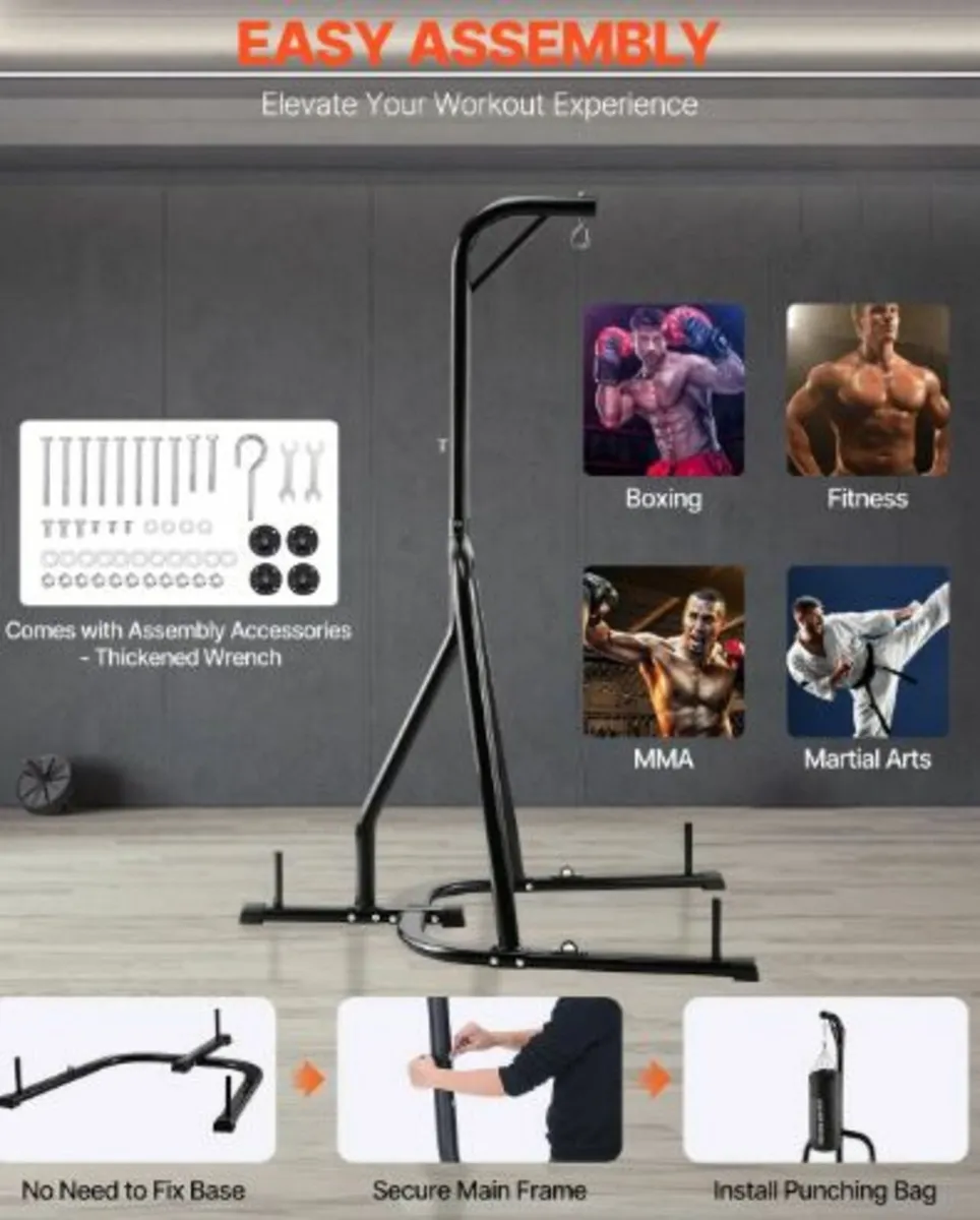 Heavy Duty Punching Bag Frame Boxing Punching - Image 3