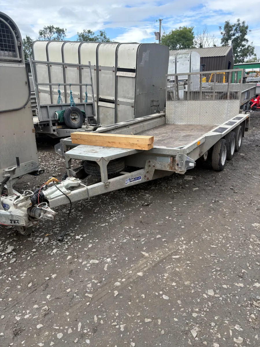 2023 ifor Williams 12ft plant trailer - Image 1