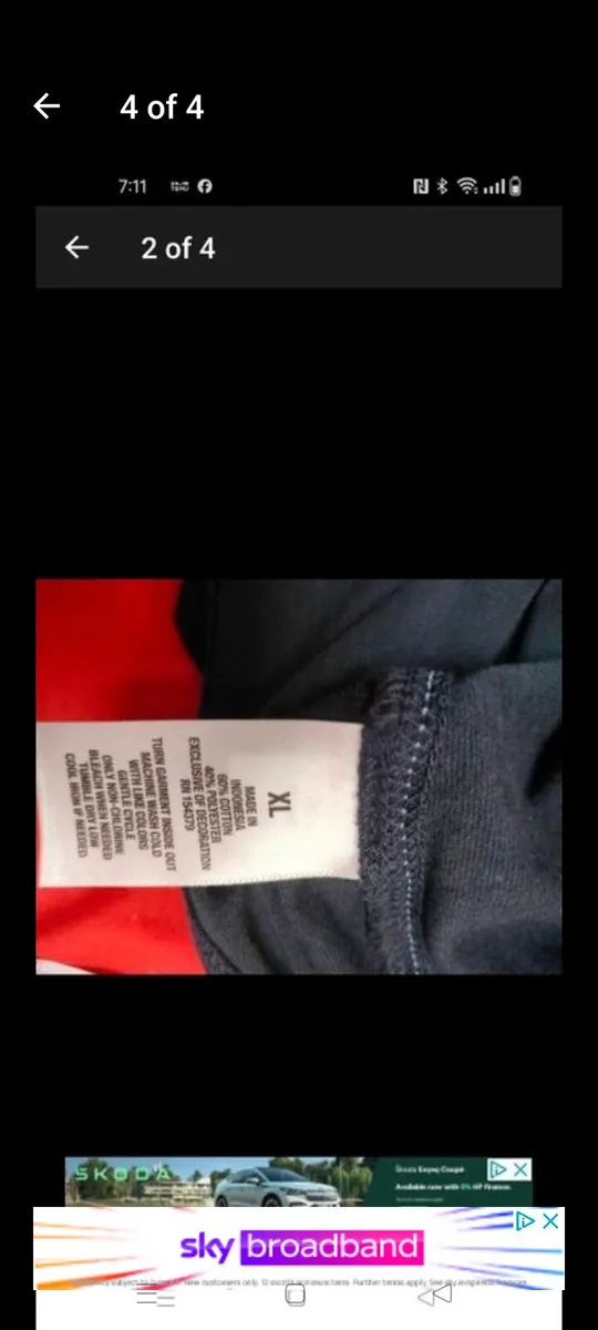 Men's AERO navy t. Shirt new with tags size - Image 4