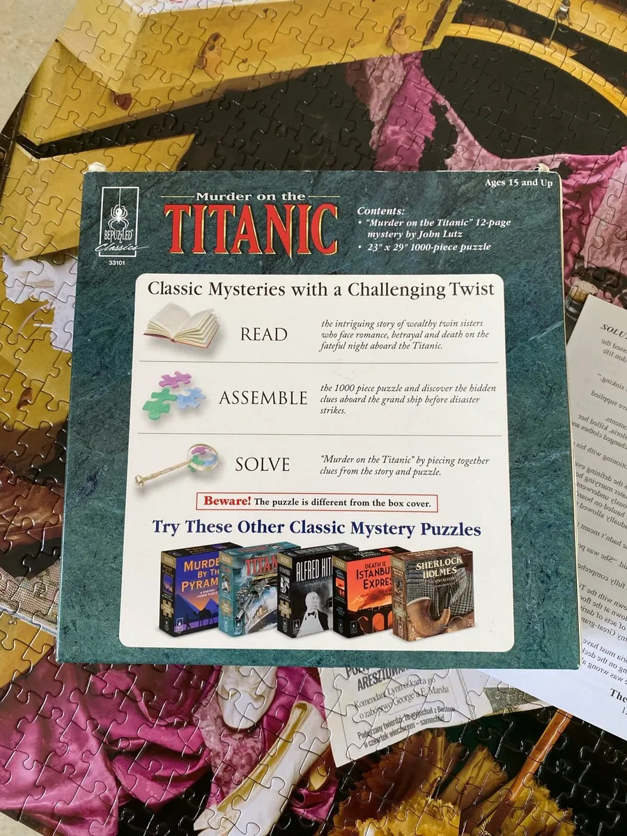 Be Puzzled Classics Murder on the Titanic Jigsaw - Image 2