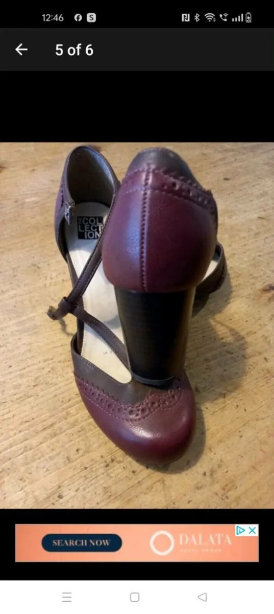 Ladies DEBENHAMS brown shoes, like new. - Image 4