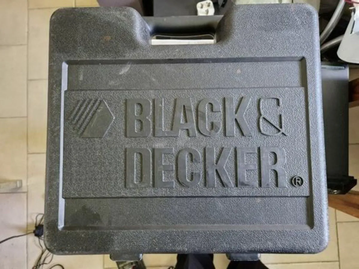 BLACK & DECKER DRILL plus 18V CHARGER Carry Case - Image 2