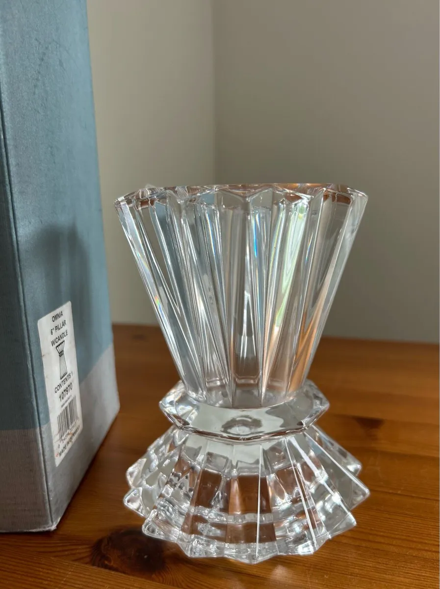 Waterford Crystal Candle Holder/Vase+Candle - Image 3
