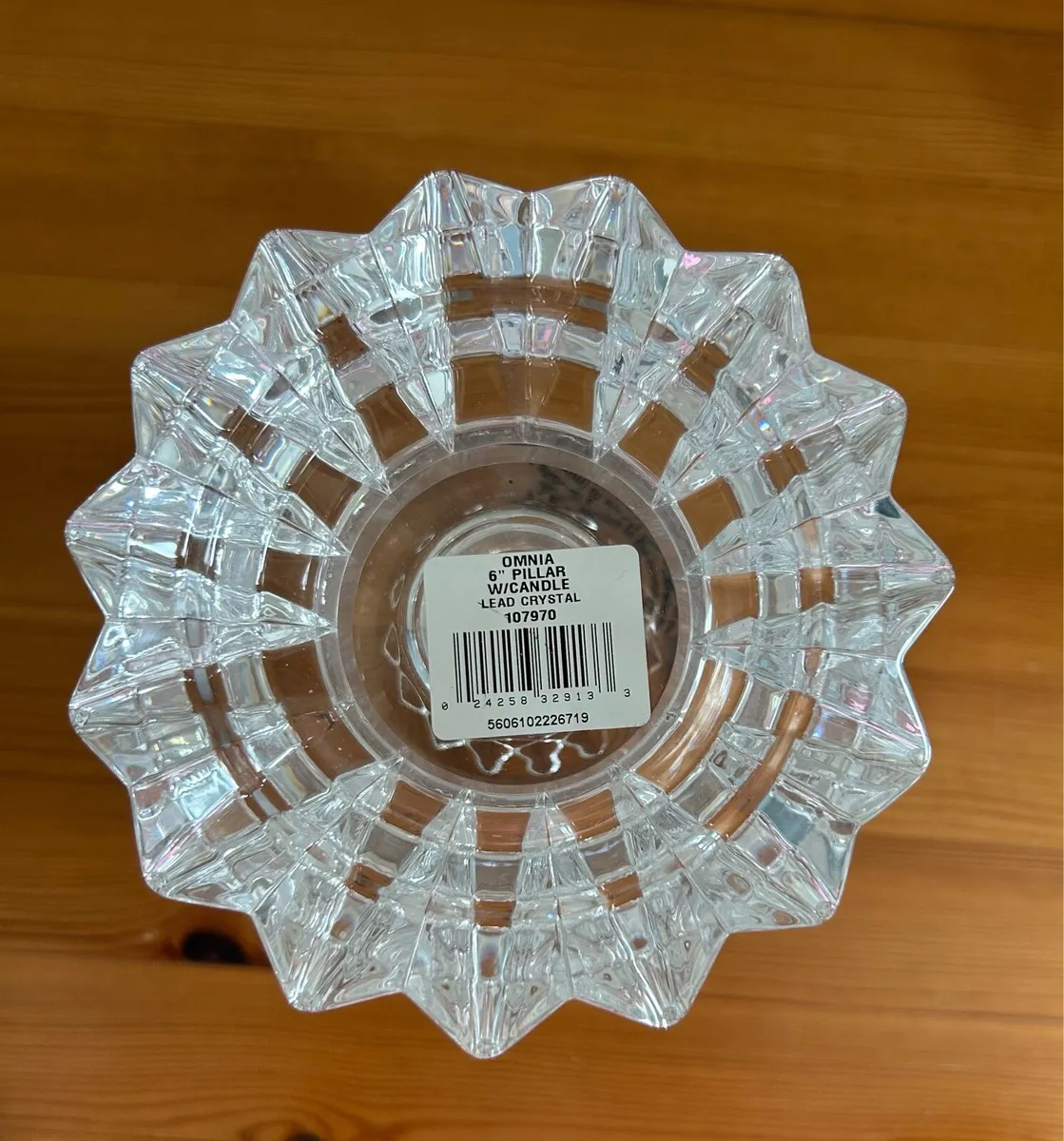 Waterford Crystal Candle Holder/Vase+Candle - Image 4