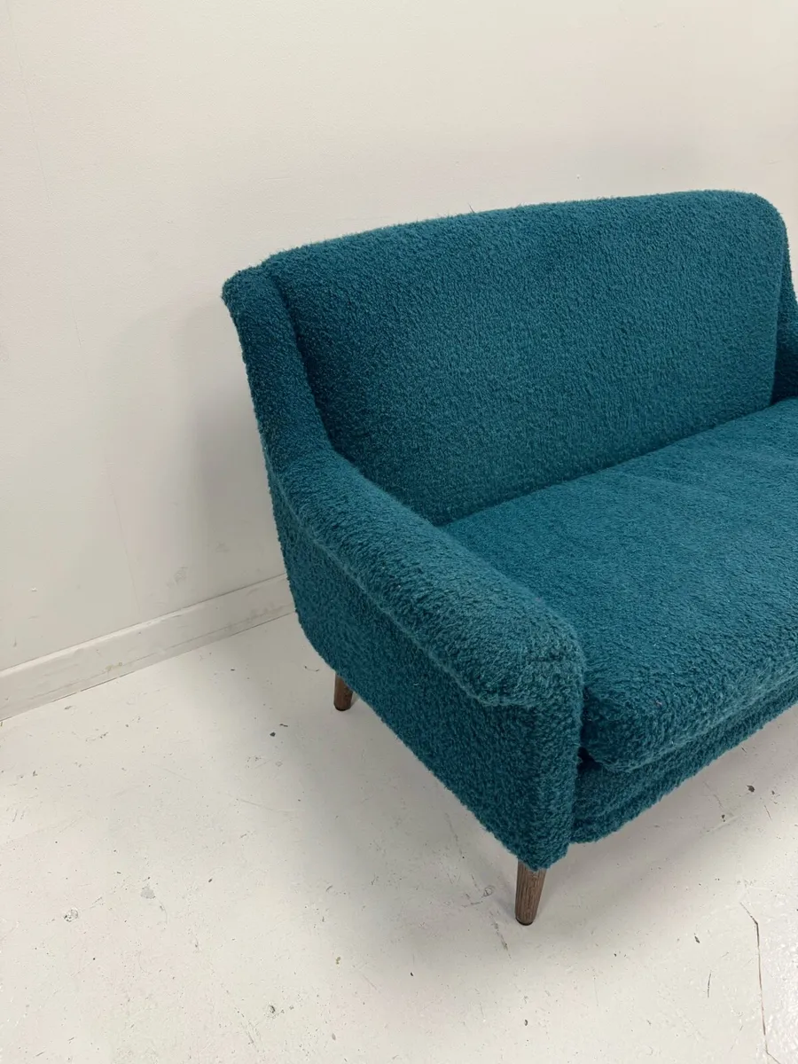 2-Seater Sofa in Teal Bouclé used - Image 3