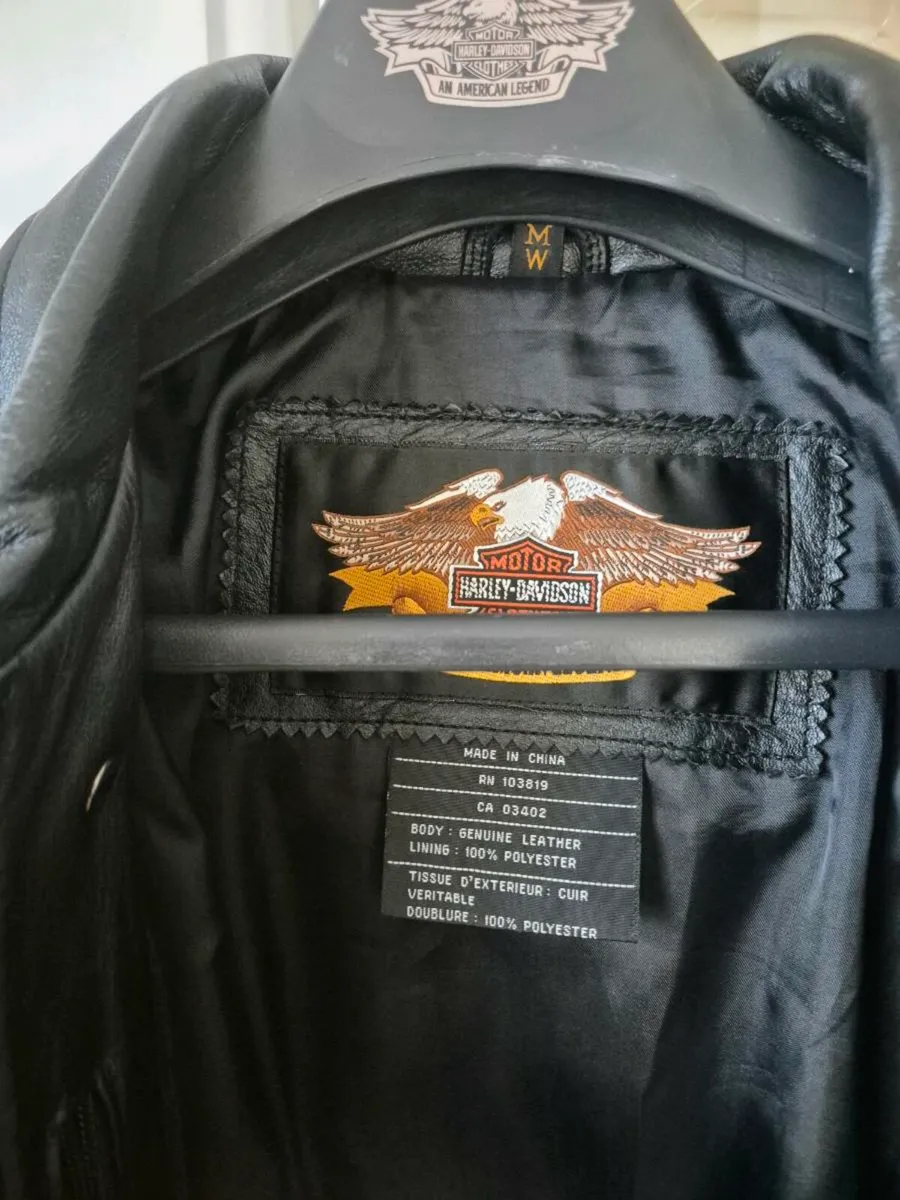 Ladies Harley Davidson Leather Jacket - Image 3