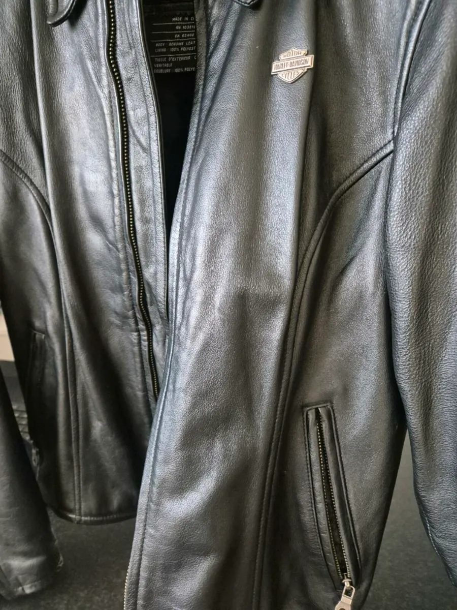 Ladies Harley Davidson Leather Jacket - Image 4