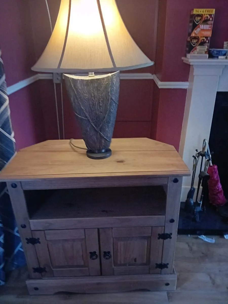 TV unit  and  table lamp price 40 - Image 2
