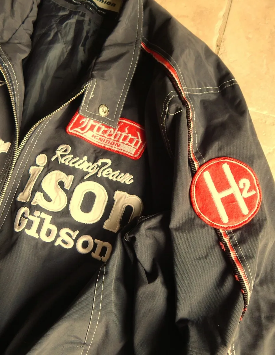 Vintage Harrison Gibson Black Racing Jacket 9 - Image 4