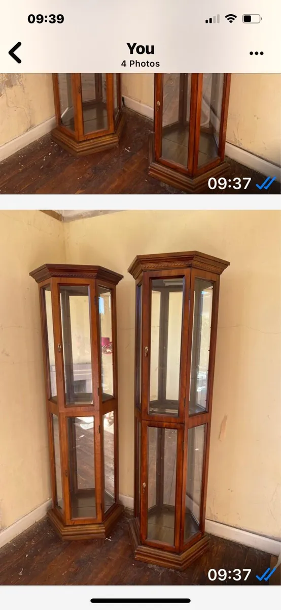 Mirrored backed Display Cabinets - Image 2