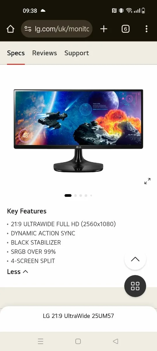 LG 21:9 UltraWide 25UM57 FULL HD - Image 3