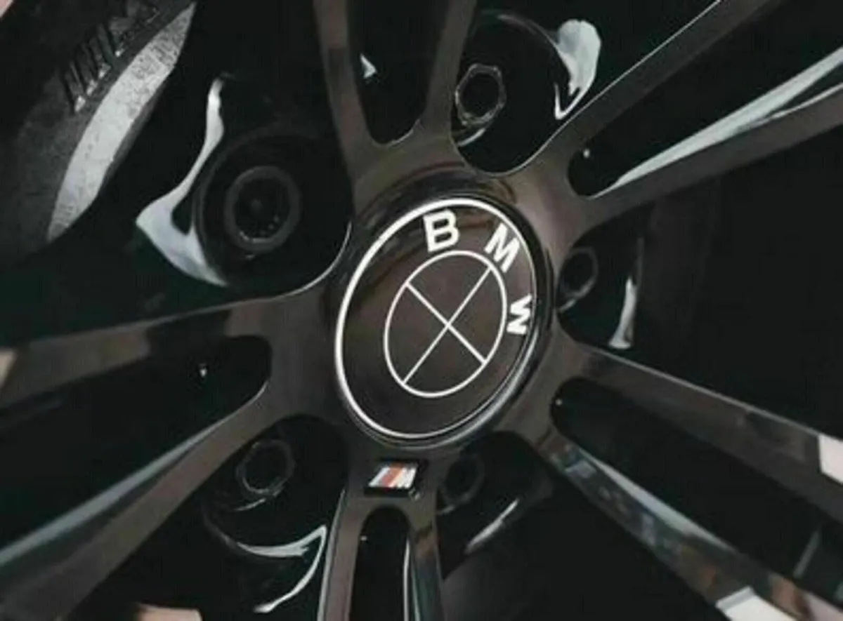 4 x New All Black BMW Caps (68mm) Free Post - Image 3