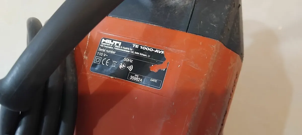 Hilti TE 1000-Avr Hi Drive Breaker 110v - Image 4