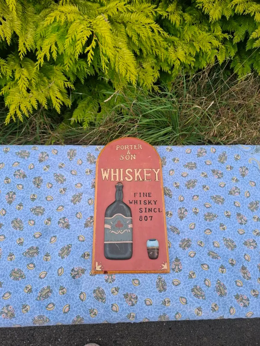 Wood whiskey frame postage possible