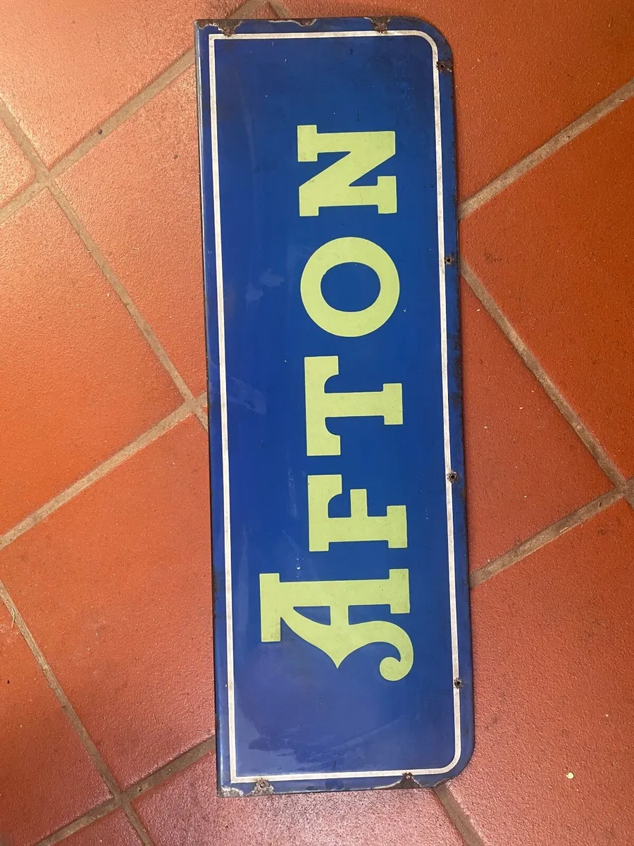Original Vintage Enamel Sign