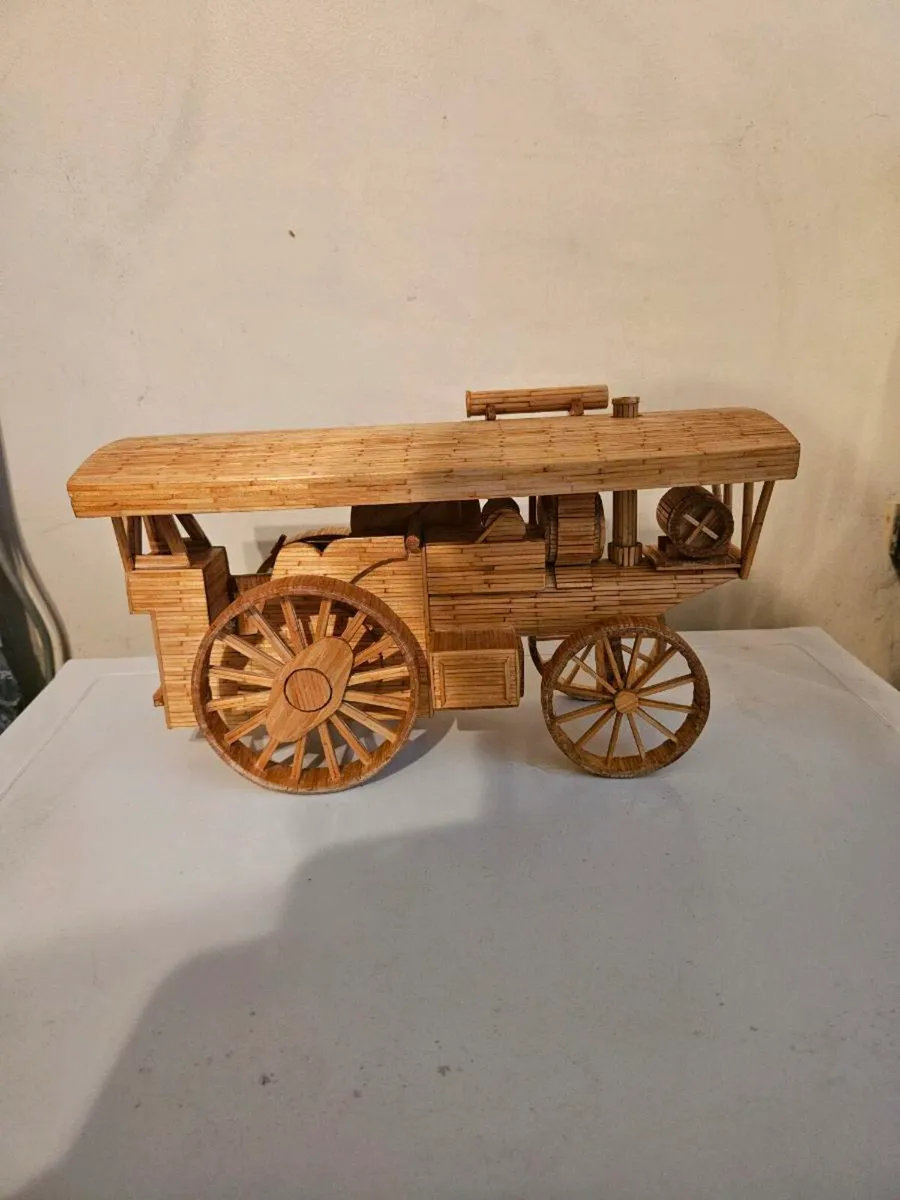 Corgi Hand made Wooden Kit Steam Traction Engine - Image 2
