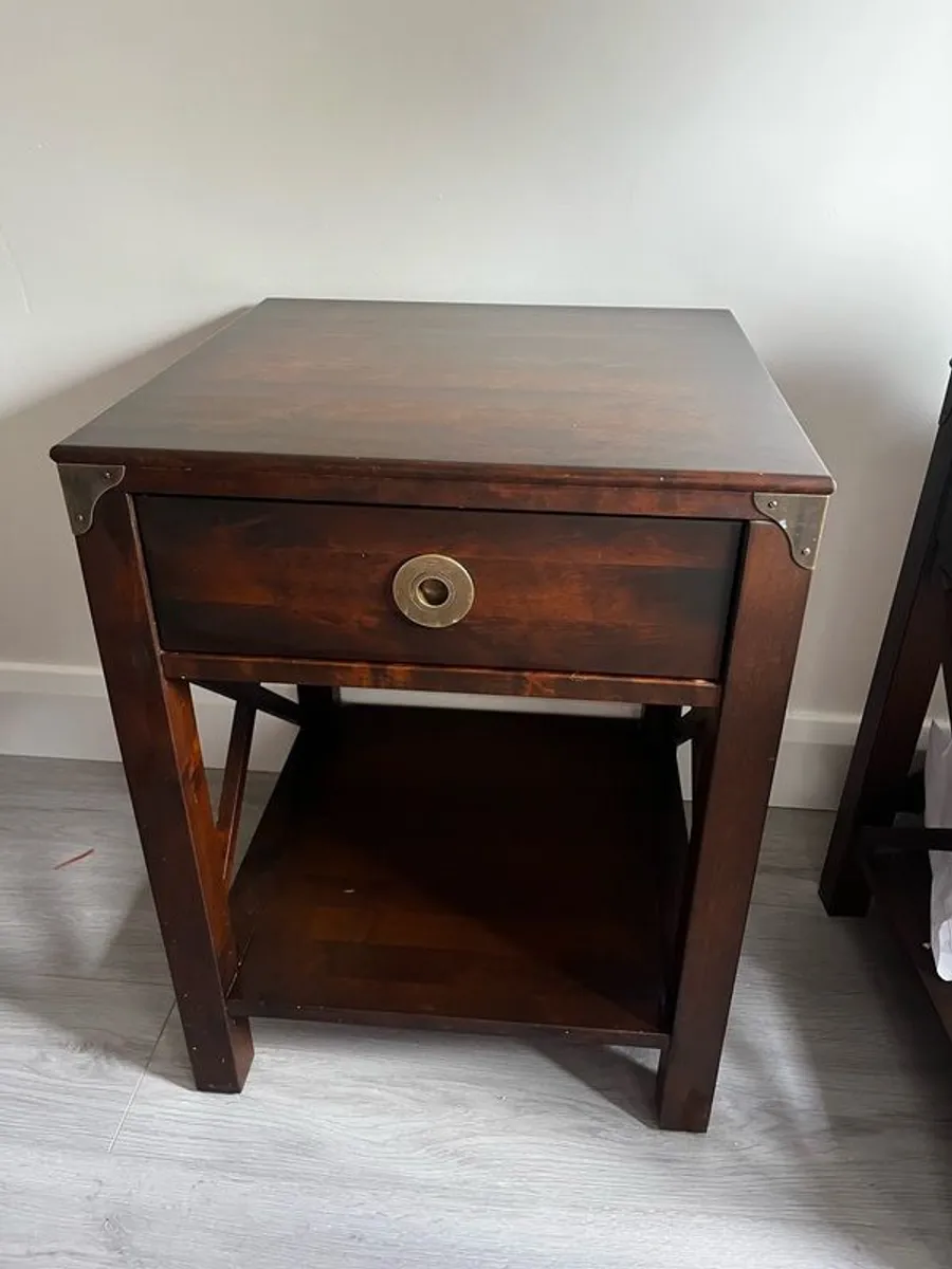 2  x Laura Ashley Balmoral side table (Dark Chestnut)