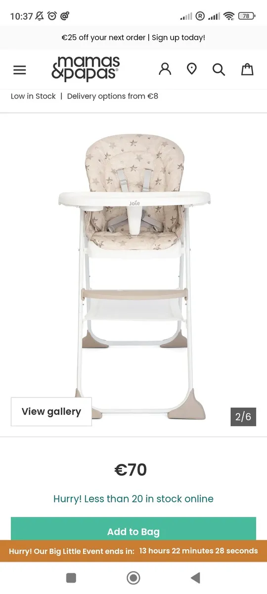 Joie mimzy snacker highchair - Image 4