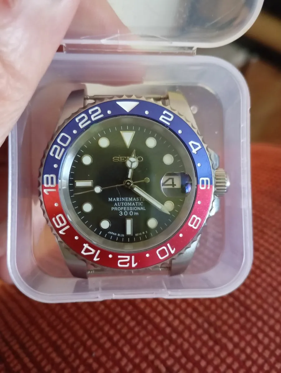 Seiko diving watch. Pepsi mod . New - Image 2
