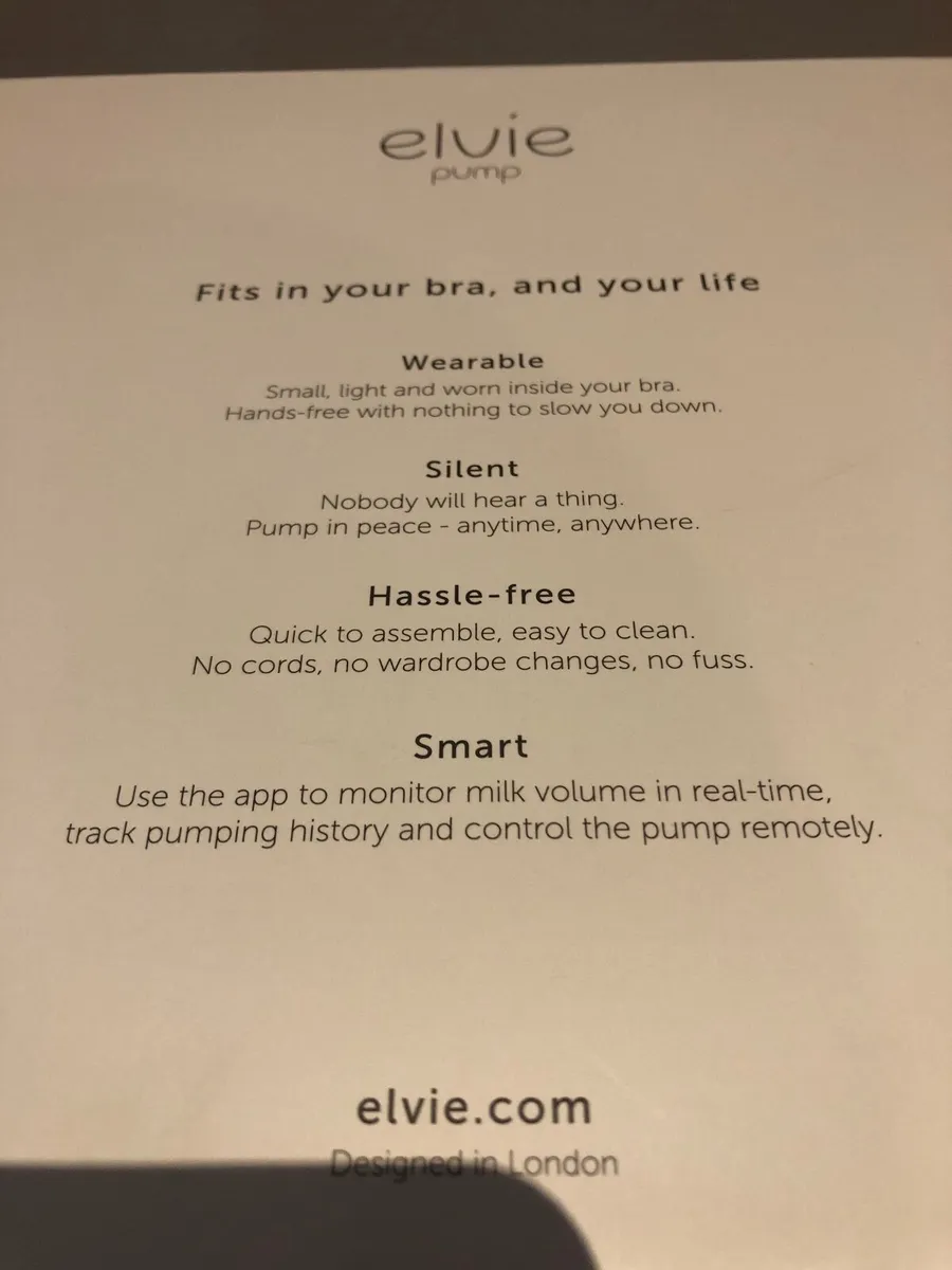 Electric Elvie breast pump double - Image 2