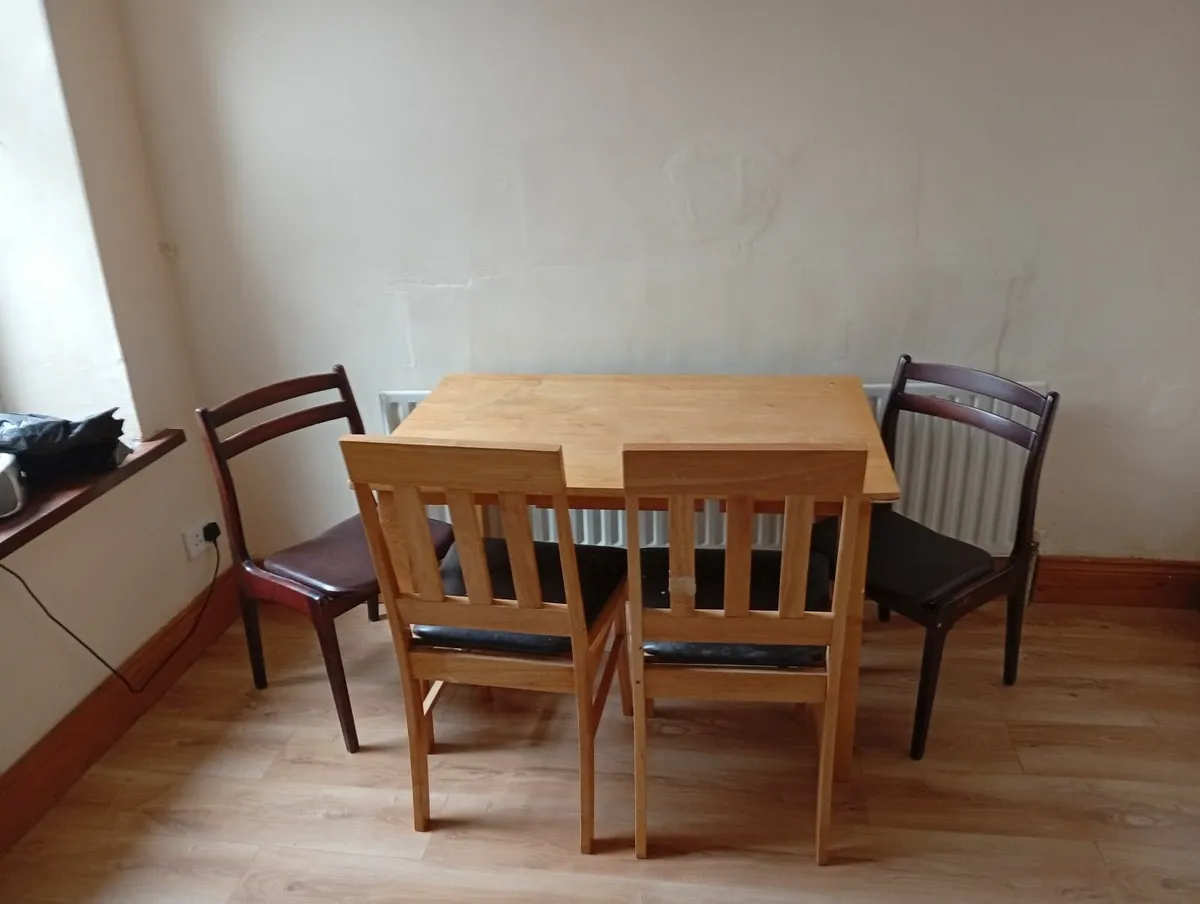 Table and chairs