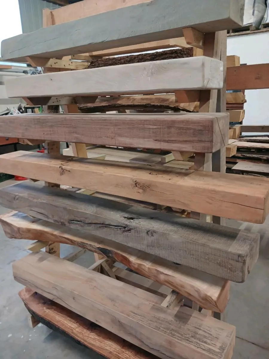 Mantle beams live edge and straight cut - Image 3