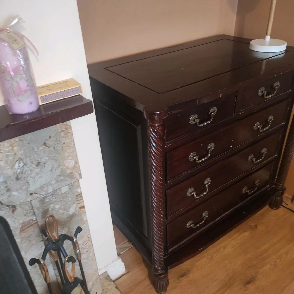 Mahogany chest of drawers - Image 3
