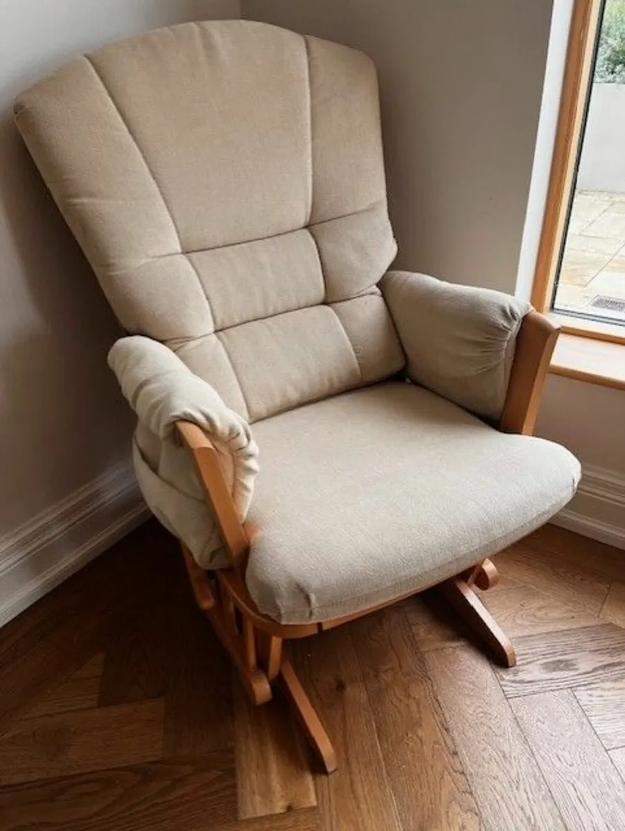 Dutailier Glider Chair with glider Ottoman - Image 1