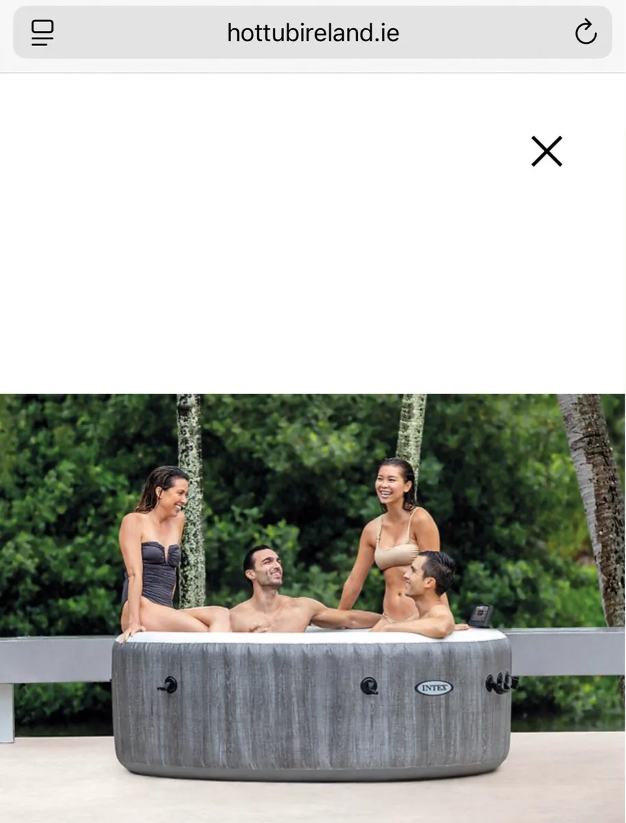 Intex Grey Wood Deluxe WIFI 4 Person Hot Tub - Image 2