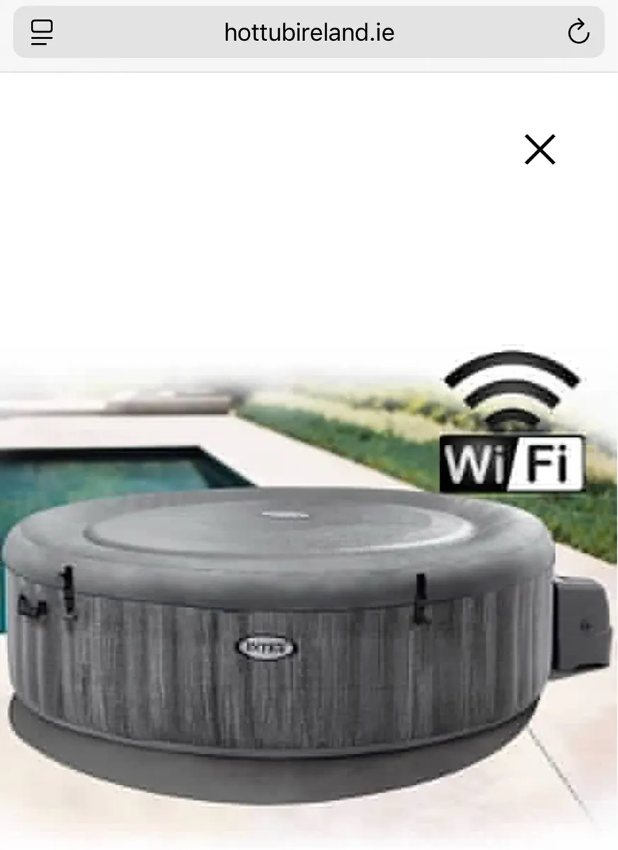 Intex Grey Wood Deluxe WIFI 6 Person Hot Tub - Image 3