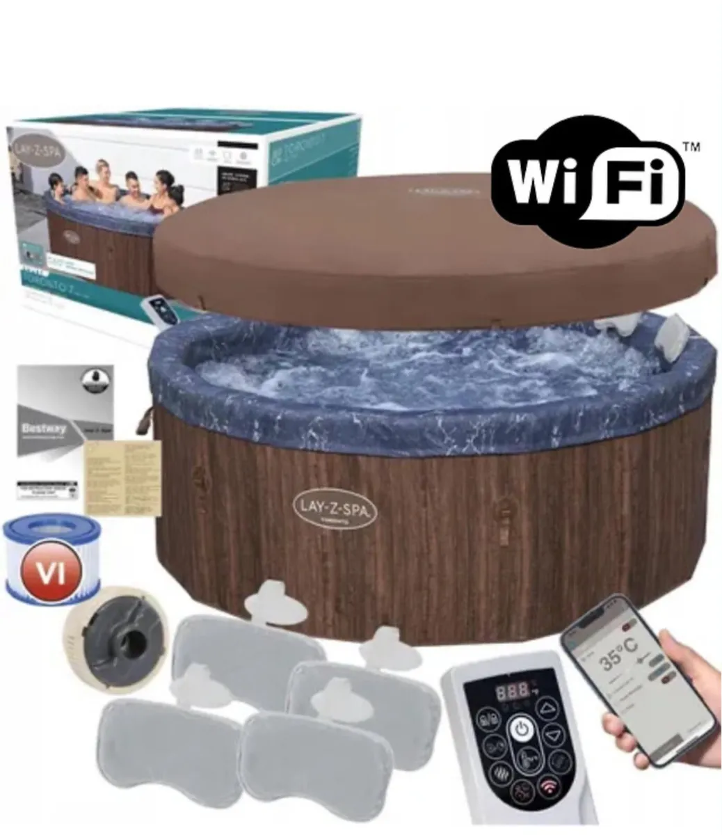 Lay-Z-Spa Toronto AirJet Plus Hot Tub - Image 1