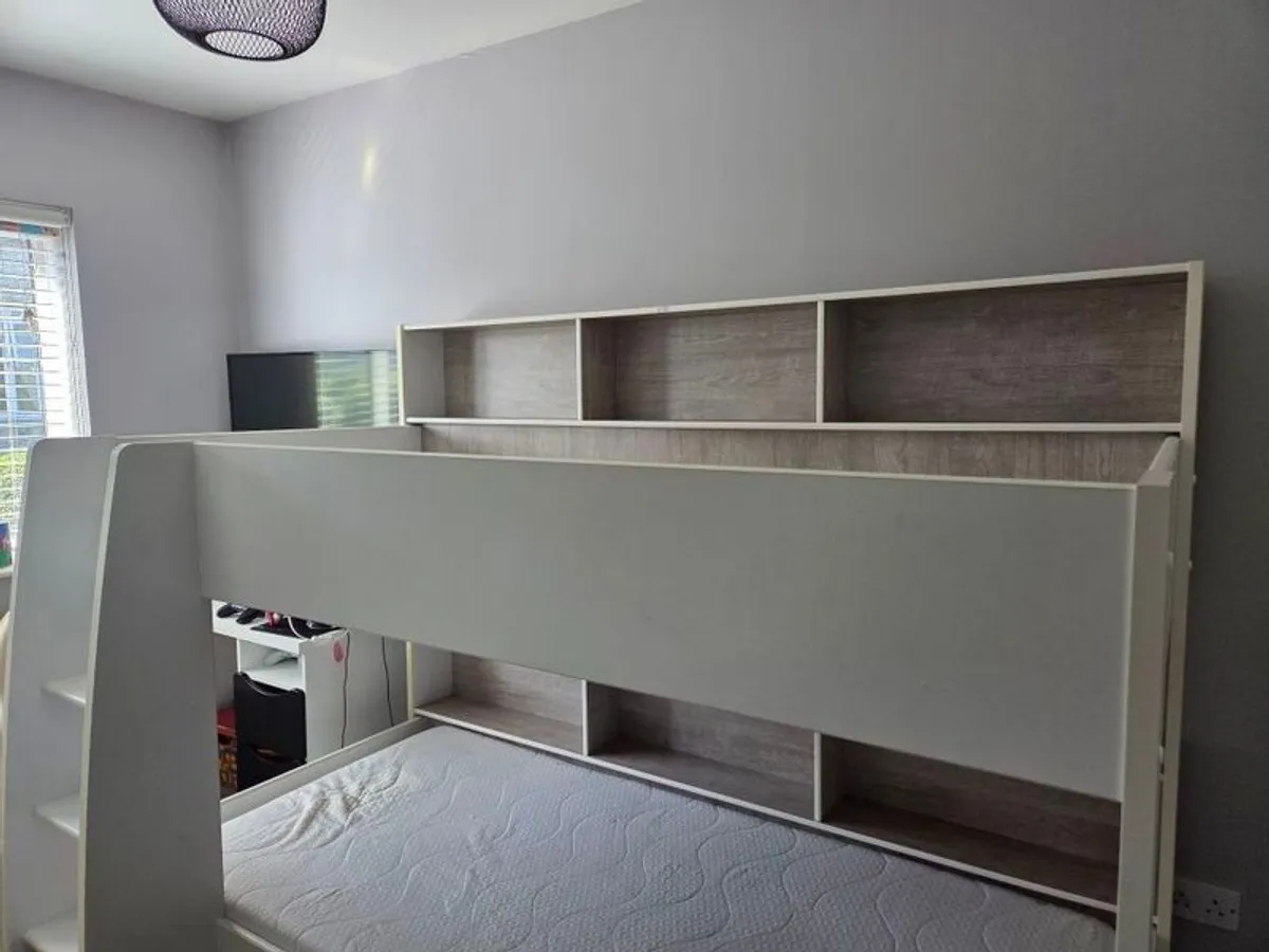 Bunk bed with bookcase - Image 1