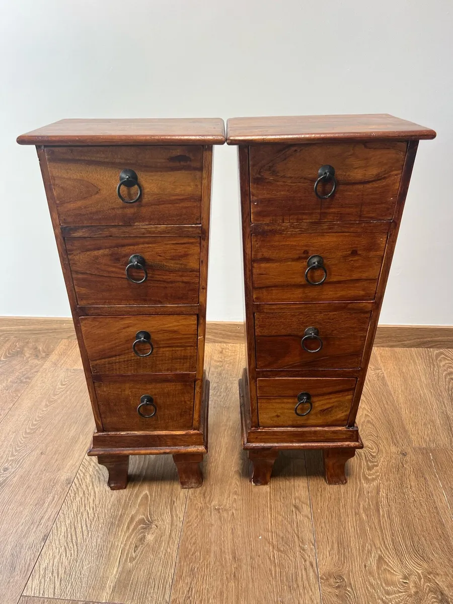 Pair of attractive Hand Crafted Bedside Lockers