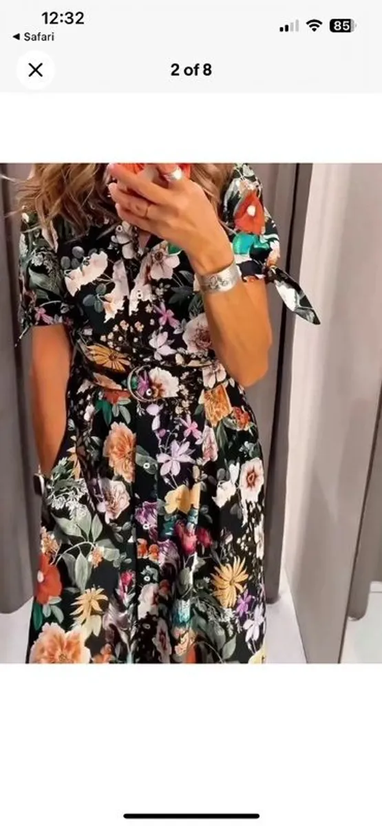 Zara Floral Midi Dress - Image 2