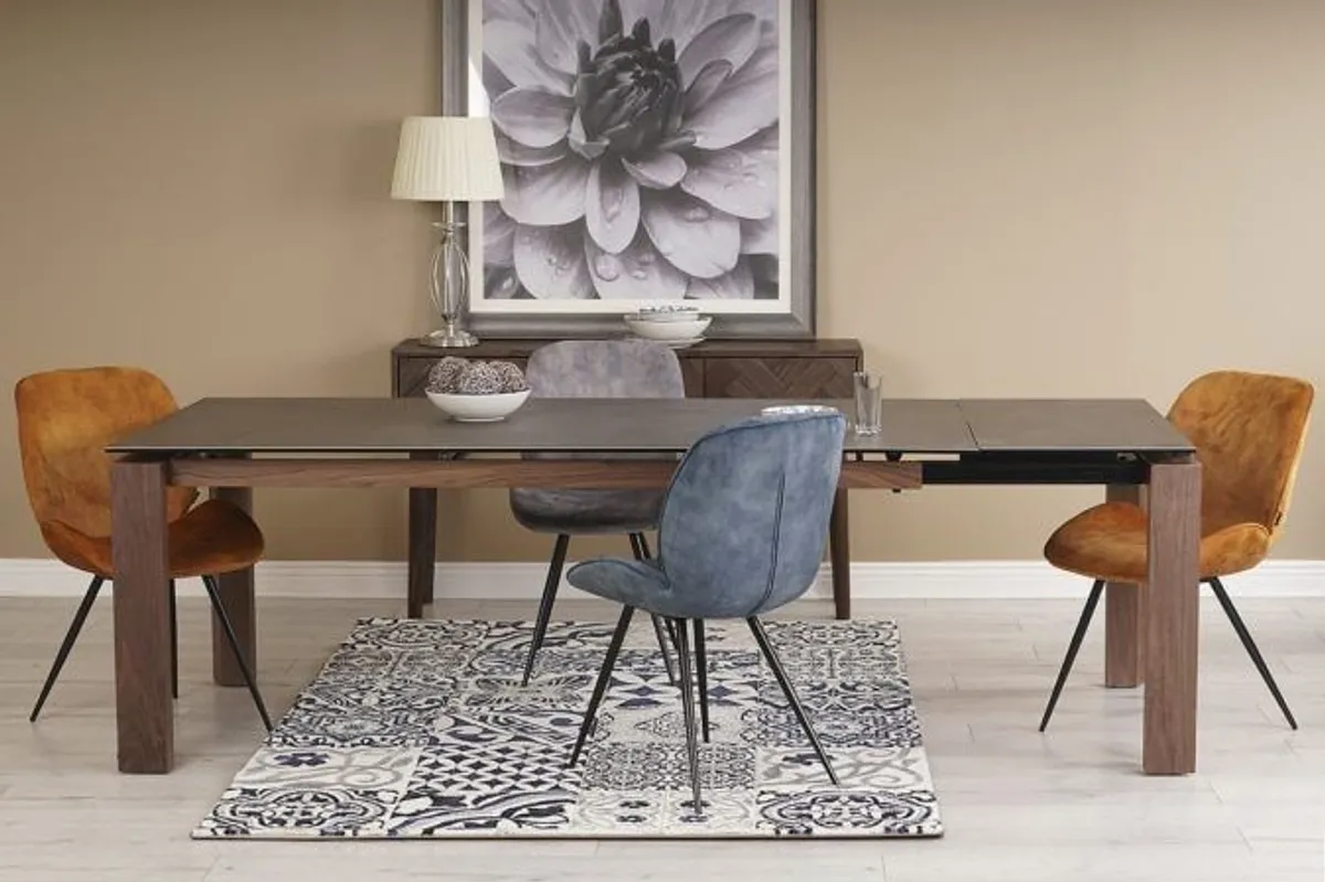 Renato Grey Ceramic Extendable Dining Table - Image 2