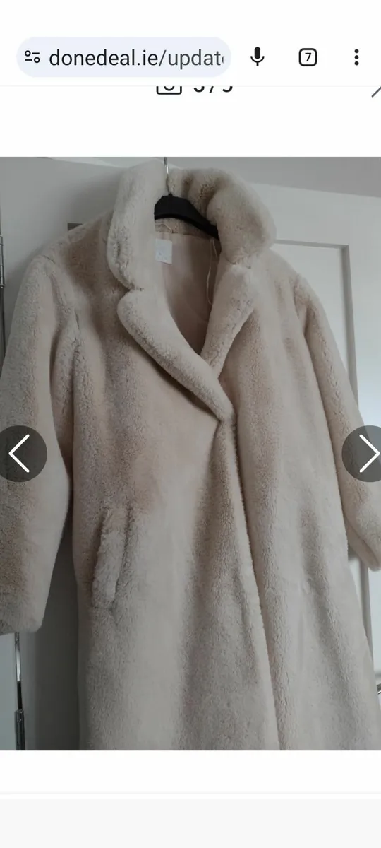 New faux fur full length coat - Image 3