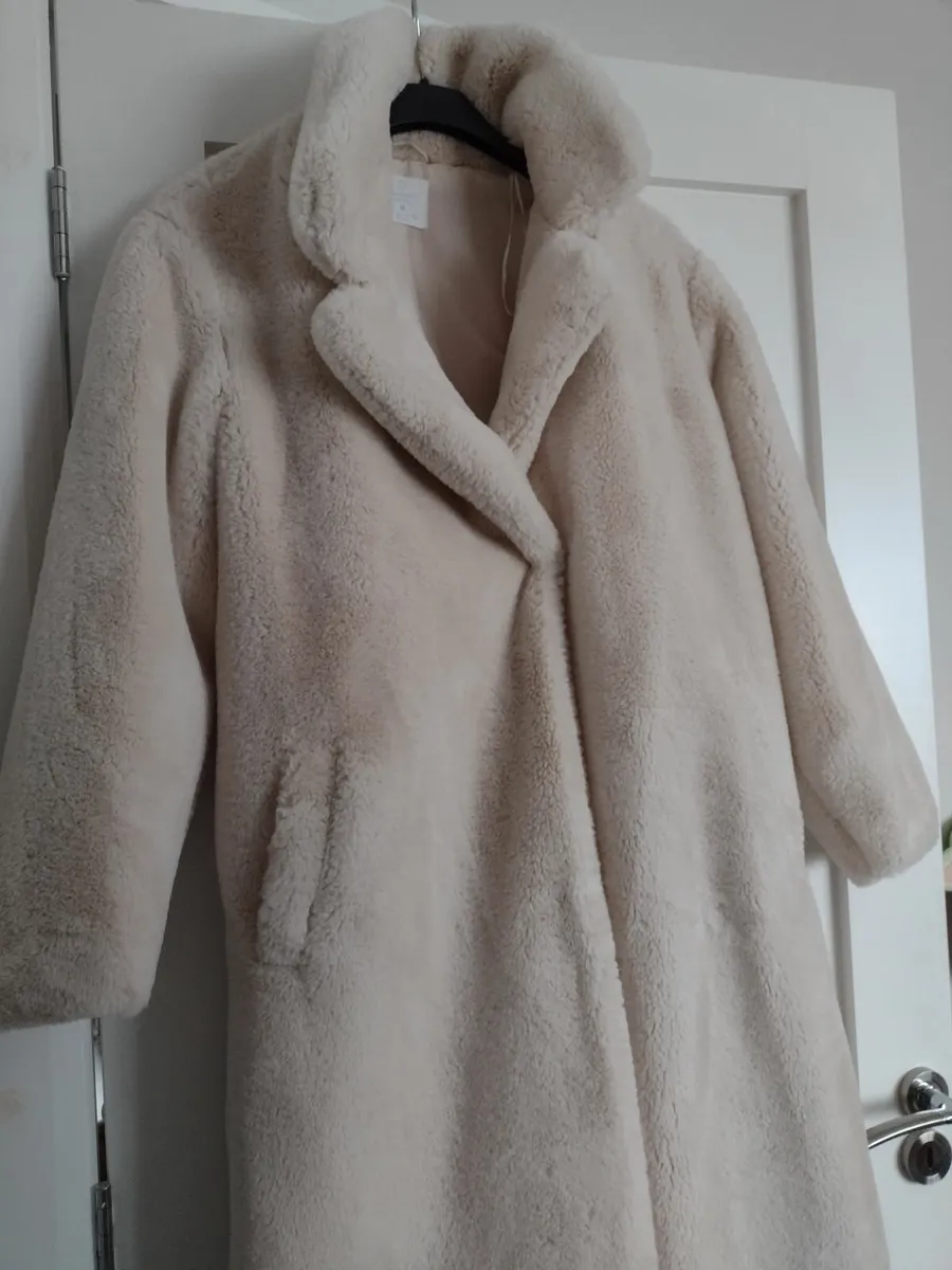 New faux fur full length coat - Image 1