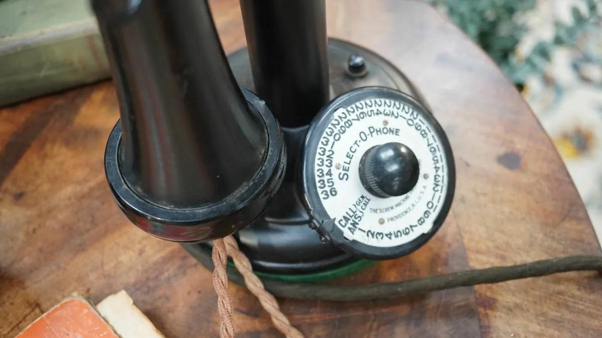 Antique “Select-O-Phone” Candlestick Telephone - Image 4