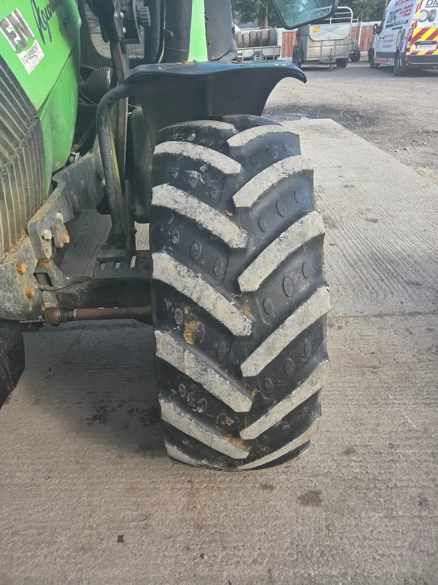 Pair of front tractor tyres - Image 1