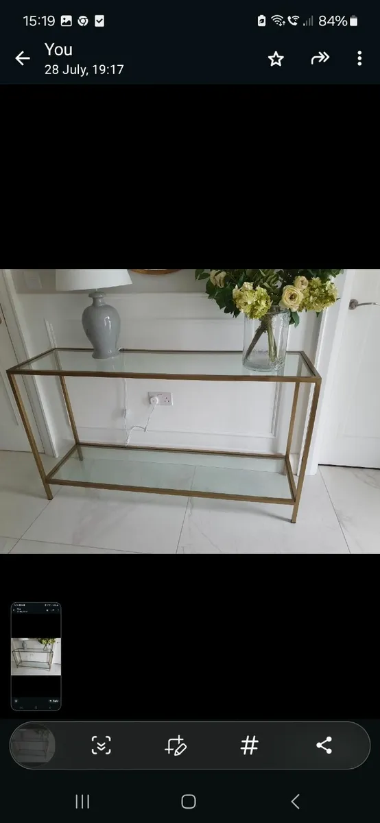 Console table