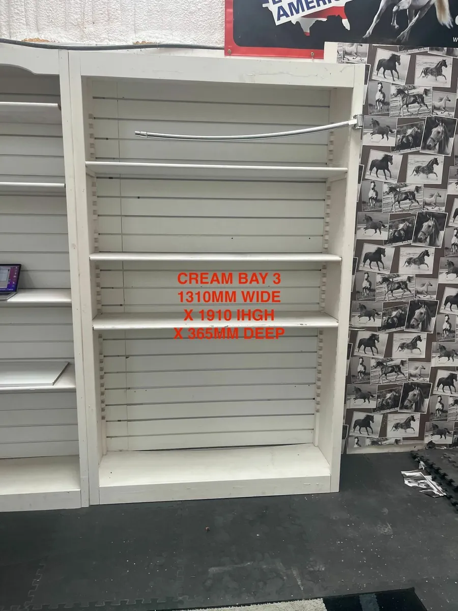 Traditional wooden shop shelving - Image 3